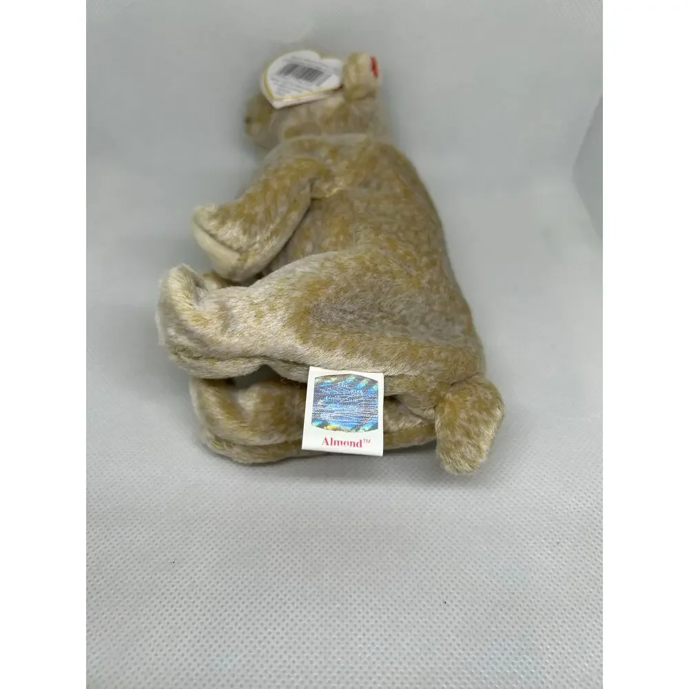 TY BEANIE BABIES ALMOND the BEAR 1999 Plush Stuffed Animal